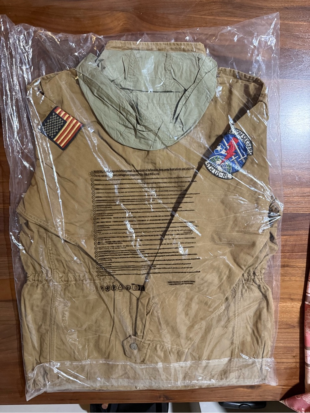 Polo Ralph Lauren The Iconic Field Jacket in Sandsurf Logo Patches Size Large - Picture 10 of 10